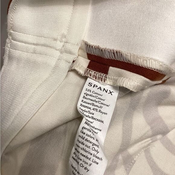 SPANX “ON THE GO” ZEBRA PRINT SHORTS Size XL Brown & Cream - Picture 10 of 11